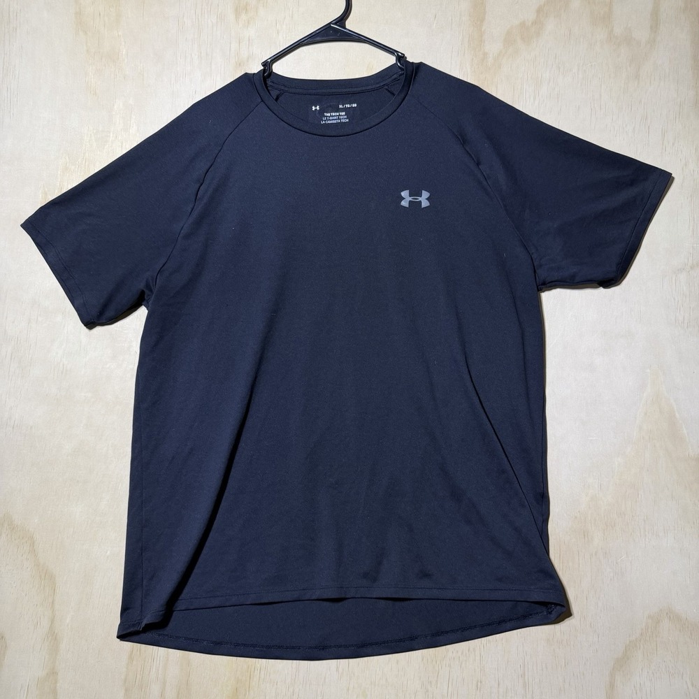 Under Armour Tech Tee Mens XL Black Short Sleeve Athletic Performance T Shirt